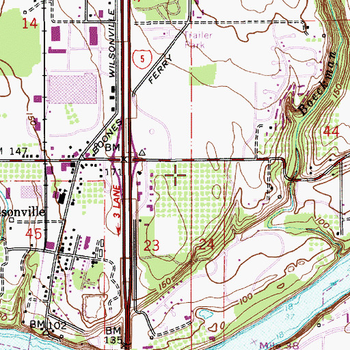 Topographic Map of Arts and Technology Charter High School, OR