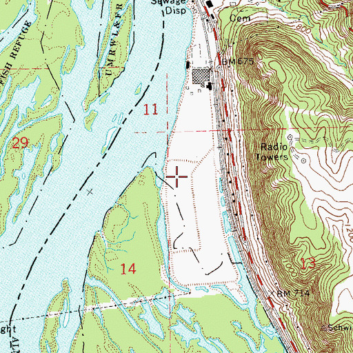 Topographic Map of John P Madgett Generating Station, WI