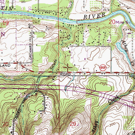 Topographic Map of Arbor School of Arts and Sciences, OR