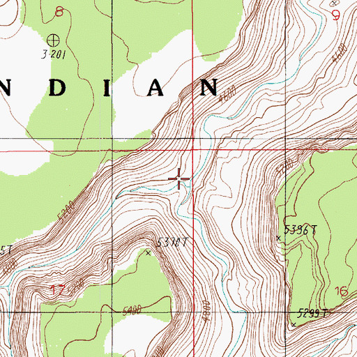 Topographic Map of Jackrabbit Fork, UT