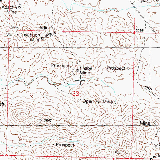 Topographic Map of Little Bighorn Peak, AZ