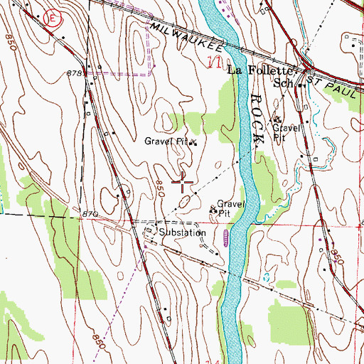 Topographic Map of Concord Generating Station, WI
