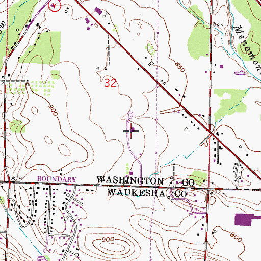 Topographic Map of Germantown Generating Station, WI