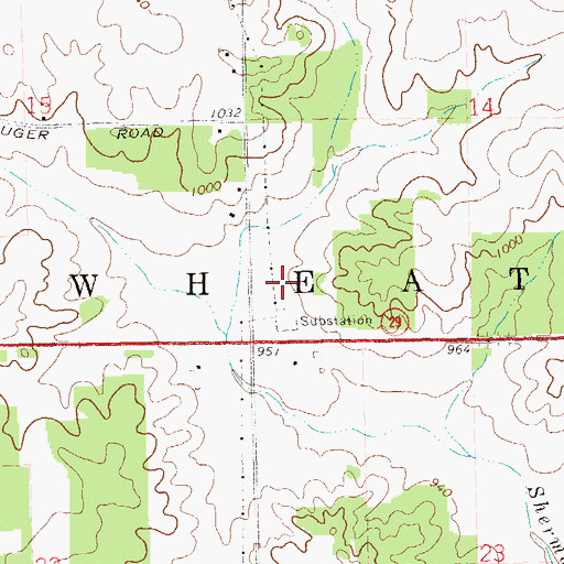 Topographic Map of Wheaton Generating Station, WI