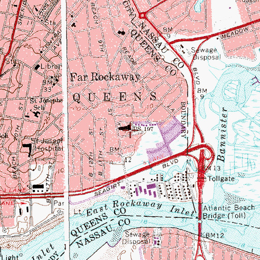 Topographic Map of Lanett Playground, NY