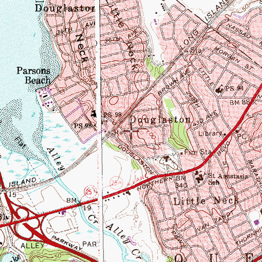 Topographic Map of Catherine Turner Richardson Park, NY