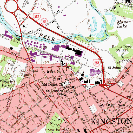 Topographic Map of Senate Park, NY