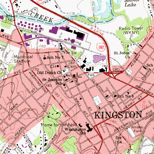 Topographic Map of Seventh Day Adventist Church, NY