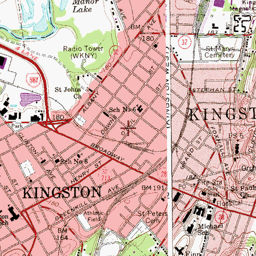 Topographic Map of Free Methodist Church, NY