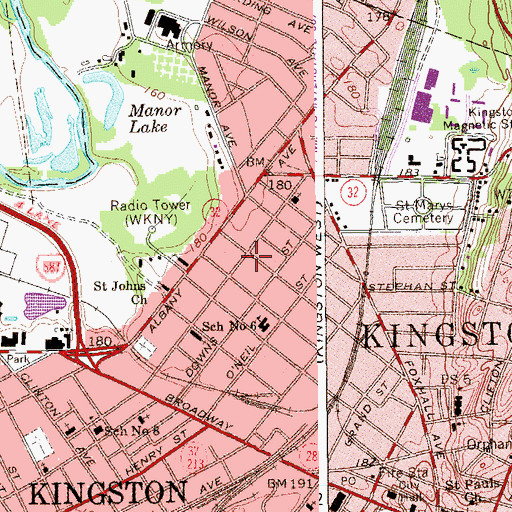 Topographic Map of New Apostolic Church, NY