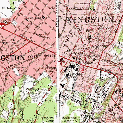 Topographic Map of Gateway Industries Rehabilitation Center, NY