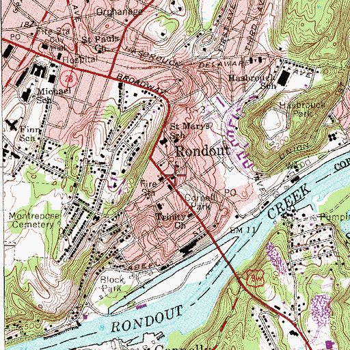 Topographic Map of Congregation Anavath Israel Synagogue, NY