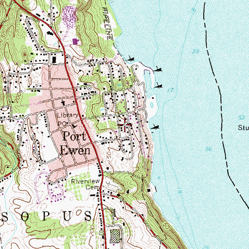 Topographic Map of Presentation Roman Catholic Church, NY