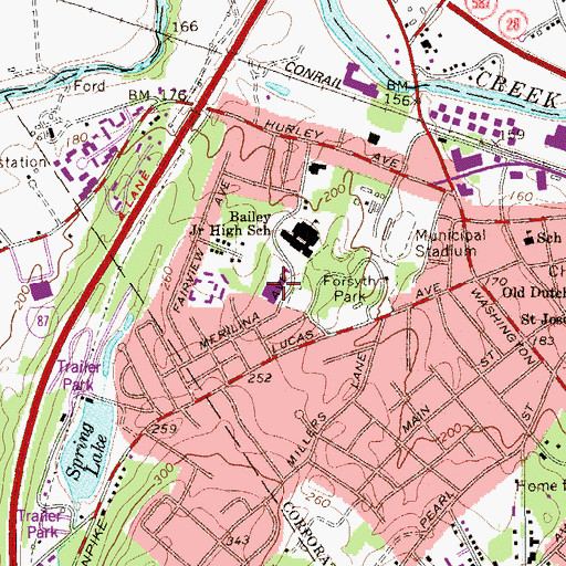 Topographic Map of Harry L Edson School, NY