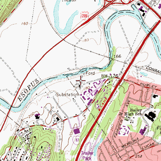 Topographic Map of Suydam Farm, NY