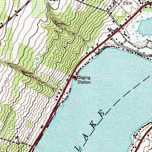 Topographic Map of Penn Yan Municipal Pumping Station, NY