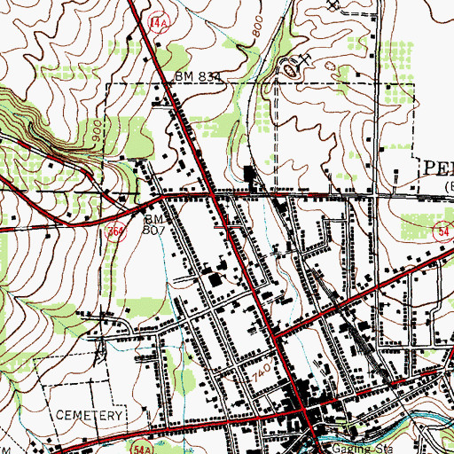 Topographic Map of Emmanuel Baptist Church, NY