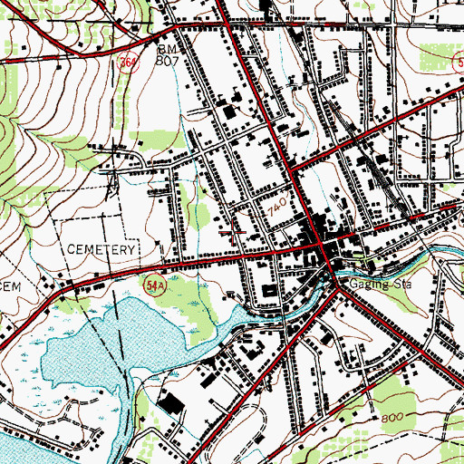 Topographic Map of Saint Michael's Parochial School, NY