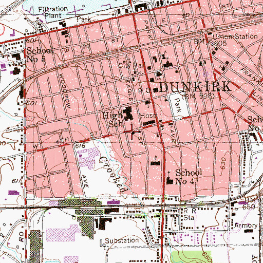 Topographic Map of Bible Truth Hall, NY