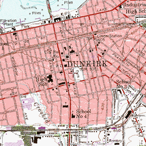 Topographic Map of First Church of Christ Scientist, NY