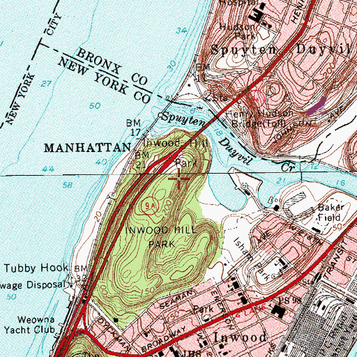 Topographic Map of Cock Hill Fort (historical), NY