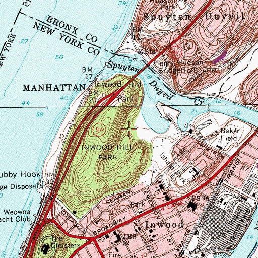 Topographic Map of The Clove, NY