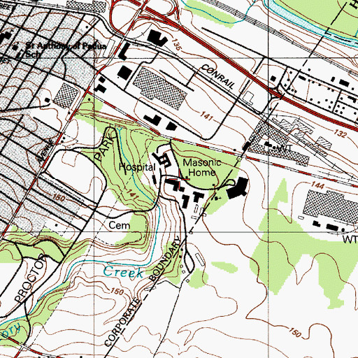 Topographic Map of Wiley Hall, NY