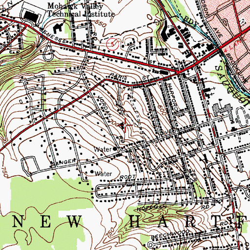 Topographic Map of Saint Margaret's House, NY