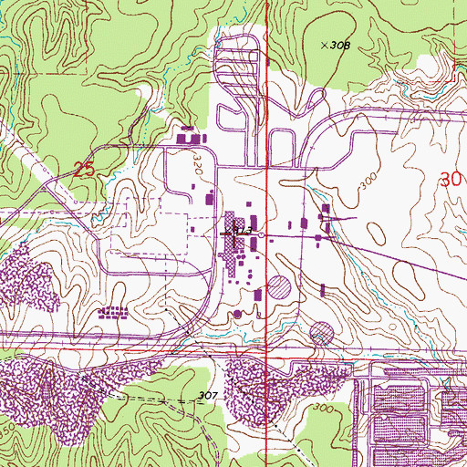 Topographic Map of White Bluff Power Plant, AR