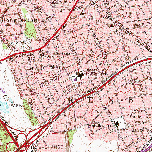 Topographic Map of Firefighter Field, NY