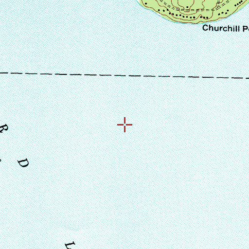 Topographic Map of Hubbard Lake Census Designated Place, MI