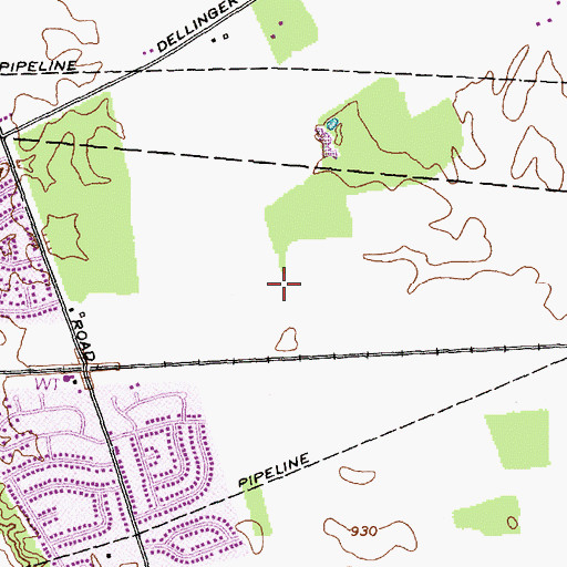 Topographic Map of Lake Darby Census Designated Place, OH