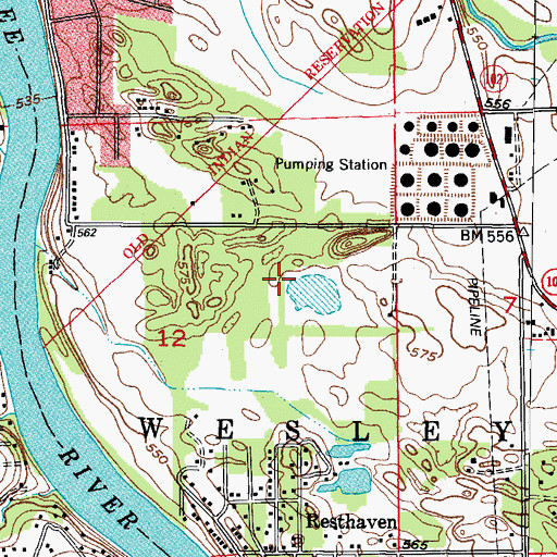 Topographic Map of Lakewood Shores Census Designated Place, IL