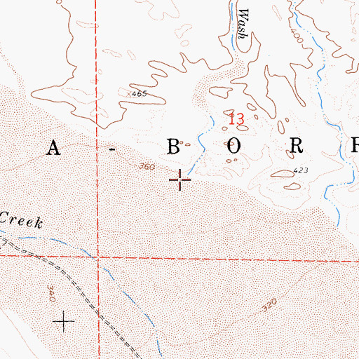 Topographic Map of Big Wash, CA
