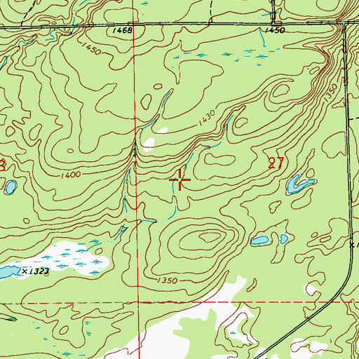 Topographic Map of Reserve Census Designated Place, WI