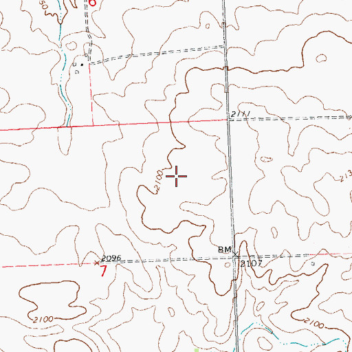 Topographic Map of Unorganized Territory of Fort Berthold, ND