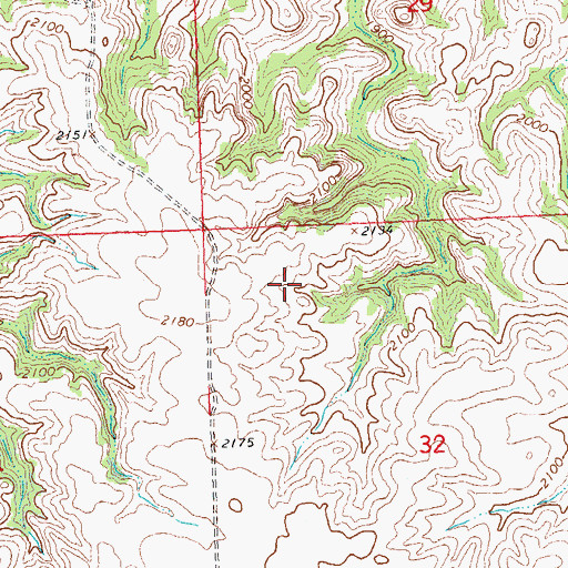 Topographic Map of Unorganized Territory of Fort Berthold, ND