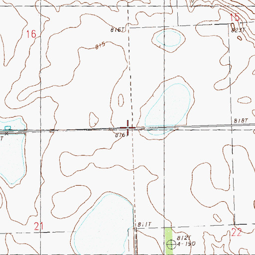 Topographic Map of Unorganized Territory of Grand Central (historical), SD