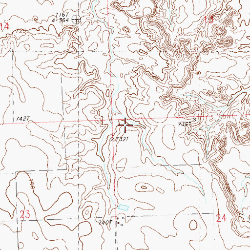 Topographic Map of Unorganized Territory of Hudgins (historical), SD