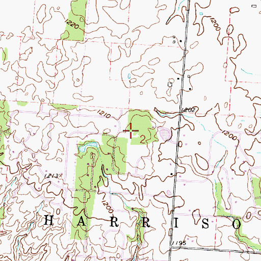 Topographic Map of Beechwood Trails Census Designated Place, OH