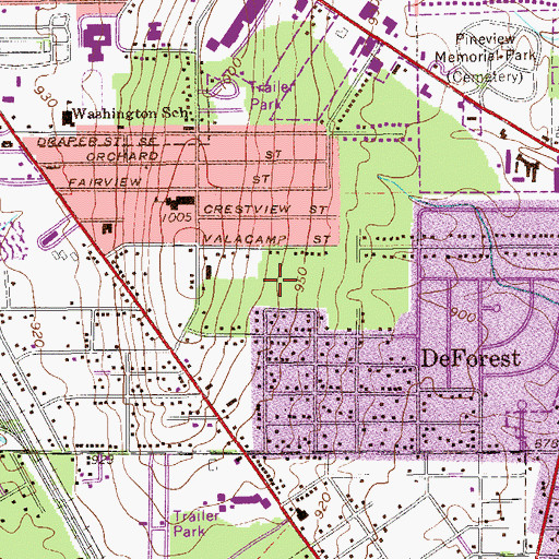 Topographic Map of Bolindale Census Designated Place, OH