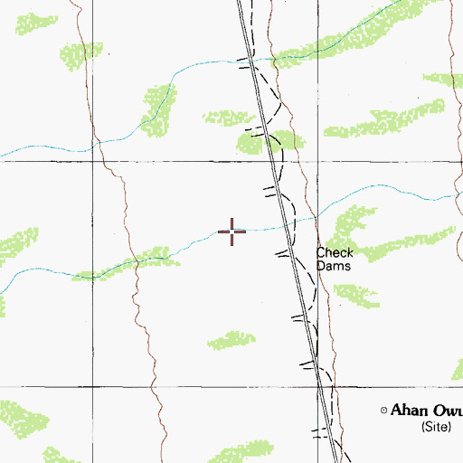 Topographic Map of Tatnick, AZ
