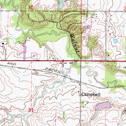 Topographic Map of City of Clive, IA