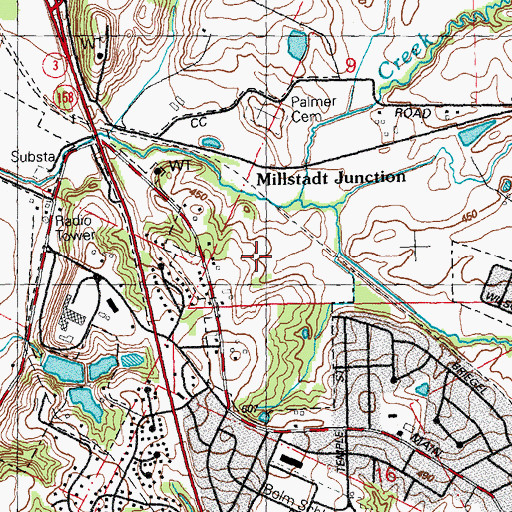 Topographic Map of City of Columbia, IL