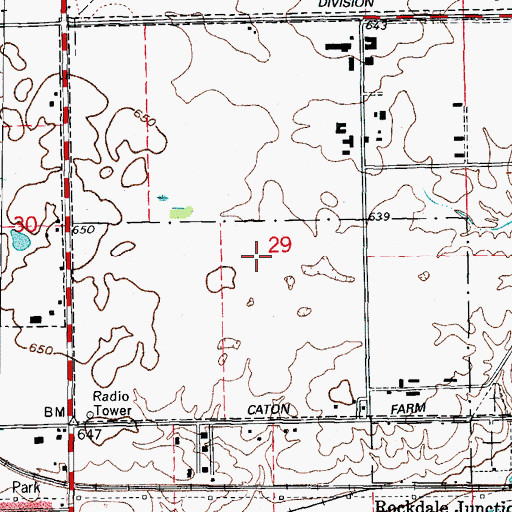 Topographic Map of City of Crest Hill, IL