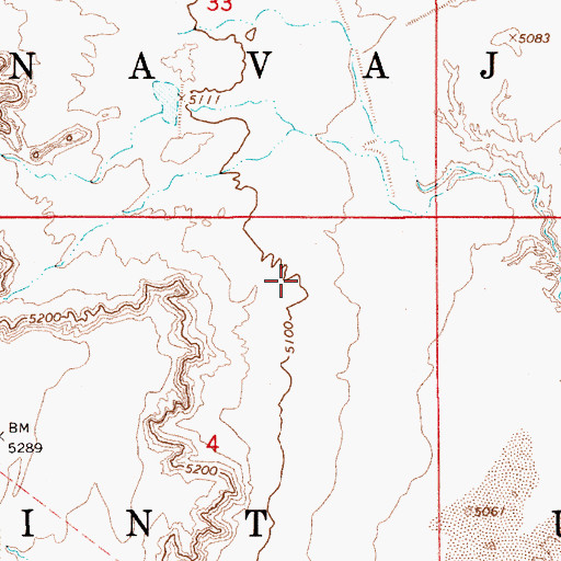 Topographic Map of Tishepi Spring, AZ