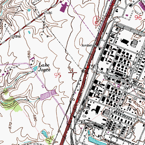 Topographic Map of City of Charlestown, IN