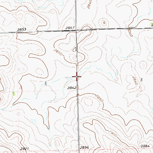 Topographic Map of Unorganized Territory of West Adams, ND
