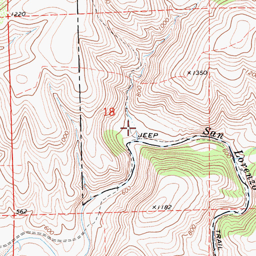 Topographic Map of Black Canyon, CA