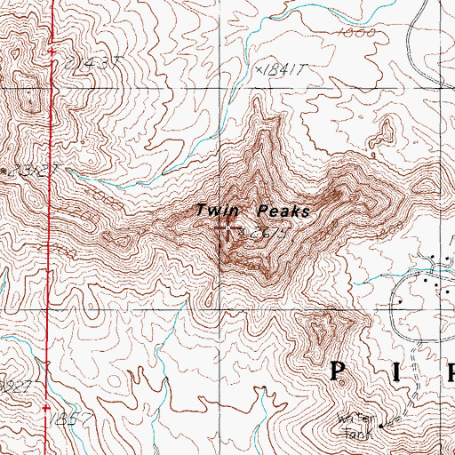 Topographic Map of Gadsden Peak, AZ